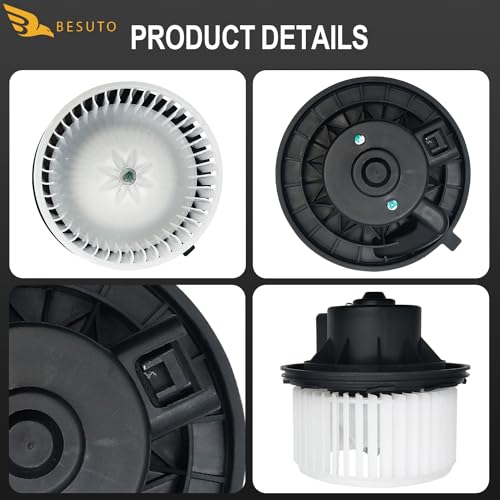 Image of Besuto 700164 HVAC Front Heater Blower Motor fit for Cadillac Escalade ESV EXT 2003-2009,for Chevrolet Silverado 1500 2500 HD,for GMC Sierra 1500 2500HD,for Yukon XL 1500,for Hummer H2,Replaces#PM9272