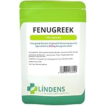 Fenugreek 610mg 100 Capsules - Digestive Health, Cardiovascular, Heart, Cholesterol by Lindens