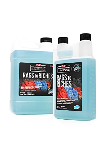 P & S PROFESSIONAL DETAIL PRODUCTS - Rags to Riches Quart + Gallon Refill Combo - Premium Microfiber Detergent, Deep Cleans and Restores, Safe on All Fabrics, Highly Concentrated (1 Gallon + 1 Quart)