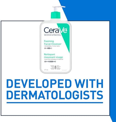 CeraVe Foaming Face Wash, Gentle Face Cleanser for Men & Women with Hyaluronic Acid, Niacinamide, Ceramides. Makeup Remover for oily skin, Fragrance-Free, Non-Comedogenic, Sensitive Skin, 473ML - View 8