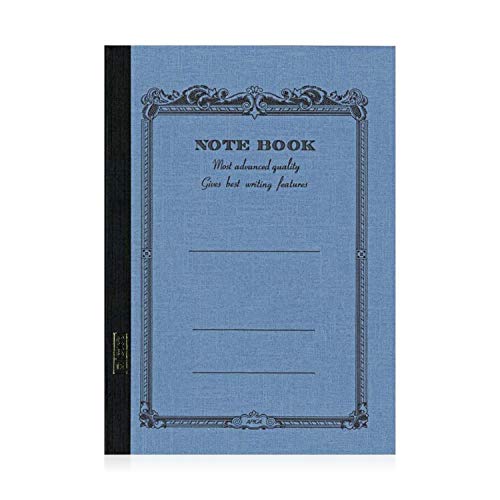 APICA Carnet de Notes Ligné CD15S Bleu Ciel | 68 pages | Papier japonais lisse idéal stylo plume | Grand format 17,9 x 25,2 cm | Couverture souple