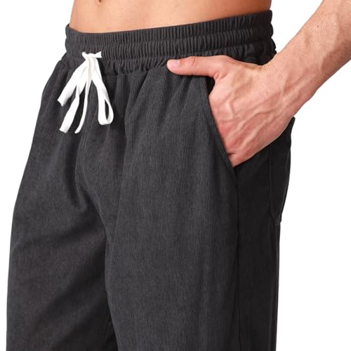 Mens Sweatpants Casual Drawstring Waist Baggy Athletic Pants Lightweight Breathable Workout Running Pants4