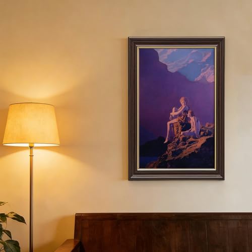 Impression sur toile Contentment Maxfield Parrish cadre à suspendre bureau - 4