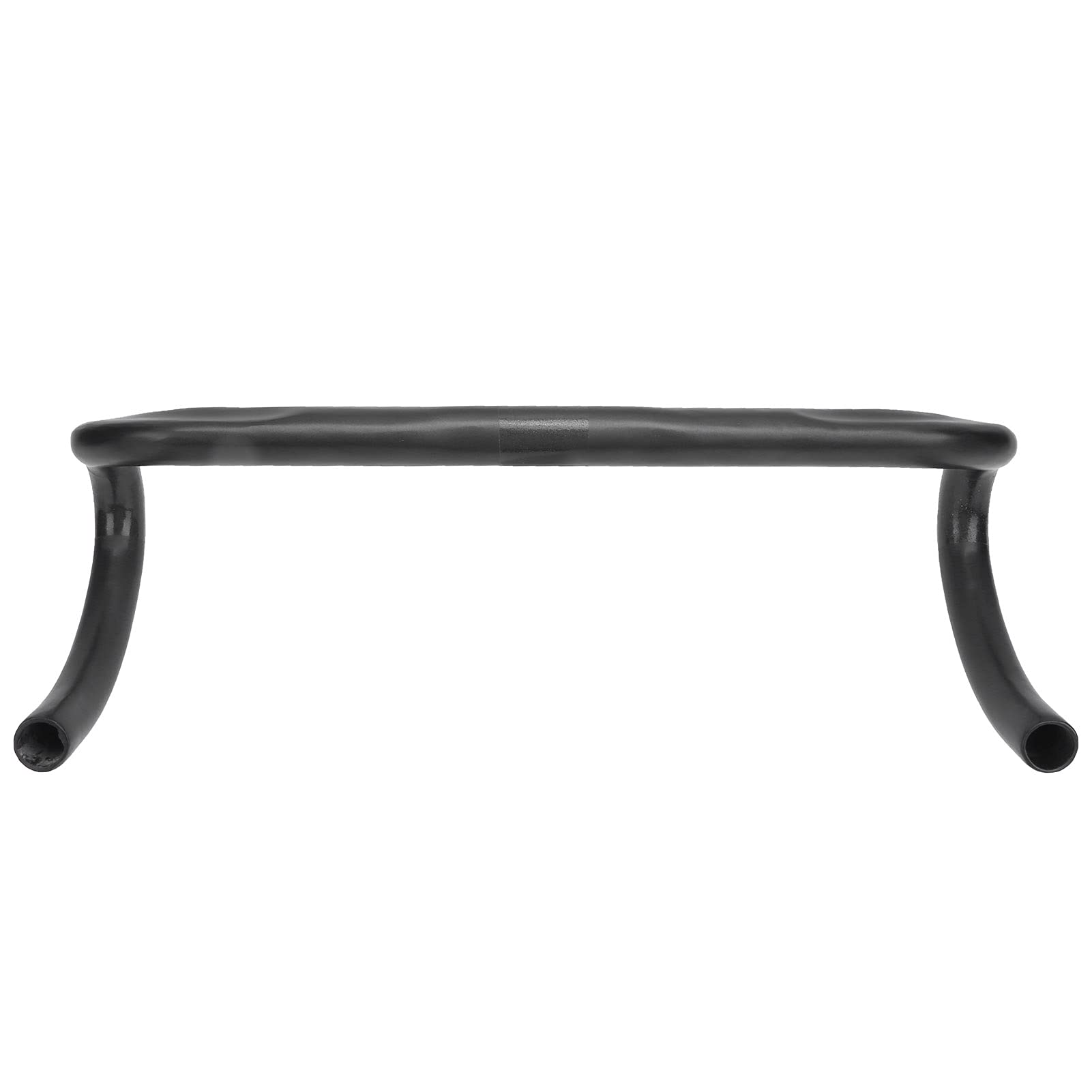 Domary Guidon de Vélo courbé 400 Mm 25,4 Mm pour Vélo de Route en Fibre Carbone Mat Accessoires pour Les Amateurs Route Noir Gris Argent