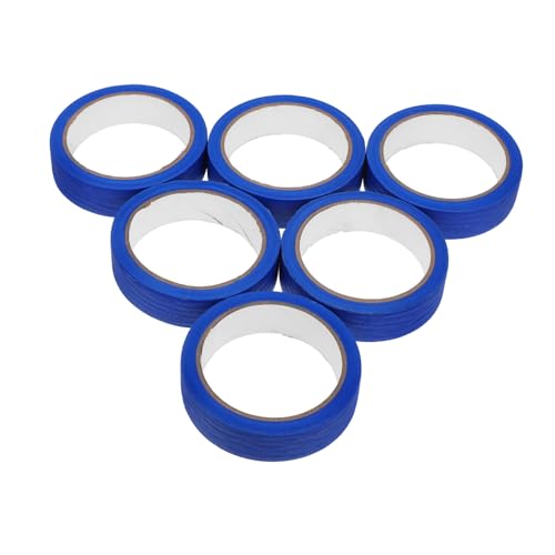 Angoily 6rolls Wide Masking Tape Yards Adhesive Painters Tape for Wall Auto Painting Craft Industrial Use