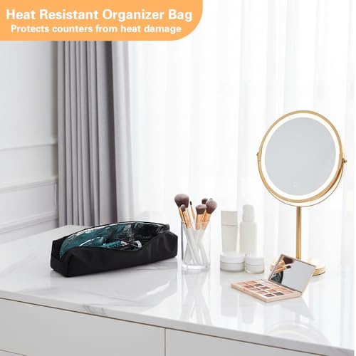 Bolsa para herramientas de pelo resistente al calor negra miniatura 4