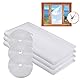 MOEGFY Fliegengitter Fenster Weiss 130X150cm, 3er Pack Mosquito Net Window, Moskitonetz Fliegennetz Fenster, Fensternetz Insektenschutz, Geeignet Für Alle Fenster, Kein Bohren Erforderlich
