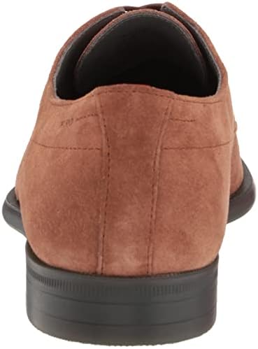 HUGO Smooth Suede Lace up Derby Dress Shoe Chestnut Brown | Image 2