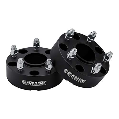 Supreme Suspensions - 4Pc Set Of 1.5" Hub Centric Wheel Spacers For 2012-2018 Dodge Ram 1500 2Wd/4Wd - 5X139.7Mm Bolt Pattern M14X1.5 Studs 77.8Mm Center Bore (Black) #TOP2