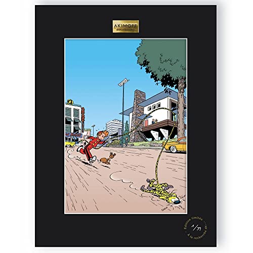 Affiche de collection Spirou & Fantasio Les Pirates du silence Akimoff 30x40cm