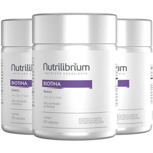 Kit 3x Biotina Beauty Premium 180 Cápsulas Nutrilibrium