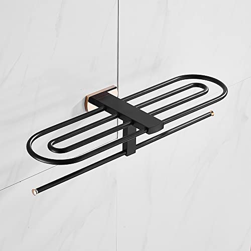 Barres à serviettes simples avec étagère porte-serviettes murale en métal