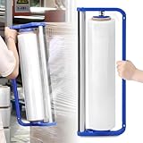 ZSETG Handgehaltene Stretchfolien-Verpackungsmaschine, Geeignet Für 50 cm Folie, Stretchfolienmaschine Mit Gleitmesser, Für Lebensmittel, Lager Und Kleine Verpackungen, Ohne Folie