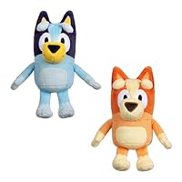 Bluey Bingo Plush Toys Bundle – Exclusive 2-Pack Soft Toys, Deluxe Fabric, Embroidered Detail, Plush Characters for Show Time or Story Time