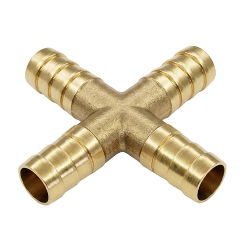 Conector transversal Lumonic de latón con espiga de 9 mm para ramificar redes de aire 2