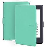 funda para kindle 5 generacion Hecho de material de cuero sintético de alta calidad, que le da una sensación cómoda al sujetar.