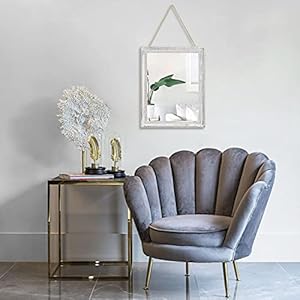 Wall Mirror with Rustic Wood Frame Rectangle Mirrors for Wall Decorative Hanging Mirror for Bathroom Bedroom Farmhouse Living Room Small Wall Mirror with Rustic Wood Frame Rectangle Mirrors for Wall Decorative Hanging Mirror for Bathroom Bedroom Farmhouse Living Room Small