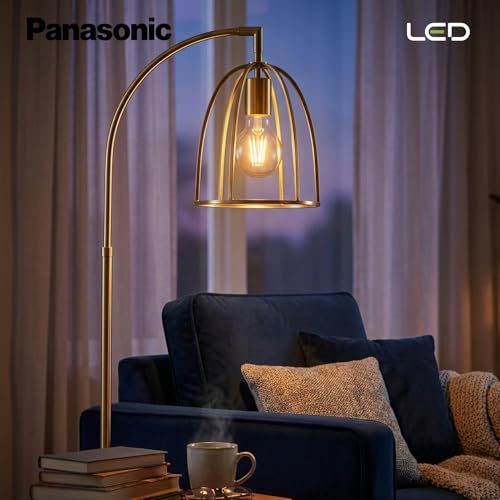 Image of Panasonic Filahazel 8W A60 LED Filament Bulb, Decorative LED Bulb for Home & Office Decoration, Classic Vintage Tinted Glass Filament Bulb comes with In-Built Surge Protection, E27, 2700K (Warm White)