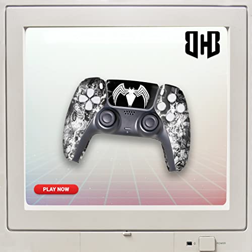 Image of Vennom Custom PS-5 Controller Wireless compatible with Play-Station 5 Console by BCB Controllers | Proudly Customized in USA with Permanent HYDRO-DIP Printing (NOT JUST A SKIN) (MODDED)