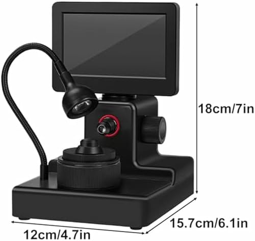 Microscopio digital giratorio 360 con iluminación LED para detalles de joyería 3