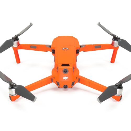 Wrapgrade Skin Sticker kompatybilna z DJI Mavic 2 | Jednostka główna (NEON ORANGE)