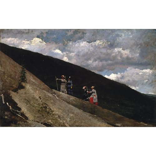 Toile Homer montagnes - Cadeau idéal pour pendaison de crémaillère et décoration de bureau