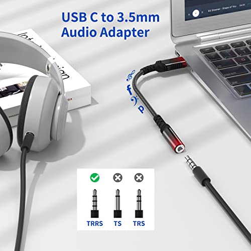Usb C To 3.5Mm Adapter Usb C Headphone Adapter For Google Pixel 6 7 6A 7A Type C To 3.5Mm Jack Dongle Aux Cable Earphone Converter Audio Cord For Samsung Galaxy A53 A54 S23 Z Flip Fold 5 4 S22 S21 S20 #TOP1