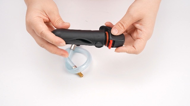 Threaded CO2 Drain Gun With Flexible Hose – Compact Portable Air Powered Cleaner For AC Coils And Hard-to-Reach Drains