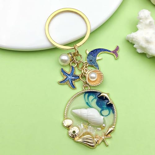 Image of 6 PCS Aesthetic Keychain, Cute Butterfly Bag Charms for Girls, Alloy Metal Key Chain Set with Six Pieces