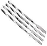 Dental Cement Mixing Spatulas Single Ended Lab Wax Modeling Stainless Steel 4 Pcs Instruments