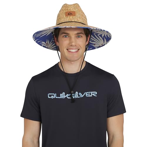 Image of Quiksilver Men's Wide Brim Outdoor Lifeguard Straw Sun Hat