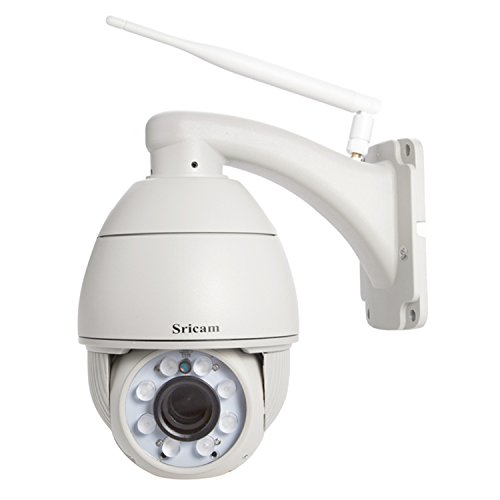 Sricam Italia SP008 Versione ITALIA Nuovo modello con AUTOFOCUS ip camera wifi wireless zoom ottico 5x infrarossi ir 50 metri PTZ motorizzata Pan 350° Tilt 180°