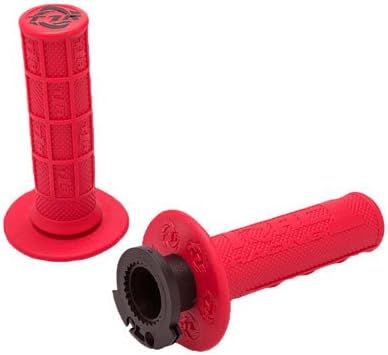 TORC1 Racing Defy Lock On MX Grips Red for Honda CRF450R 2002-2018