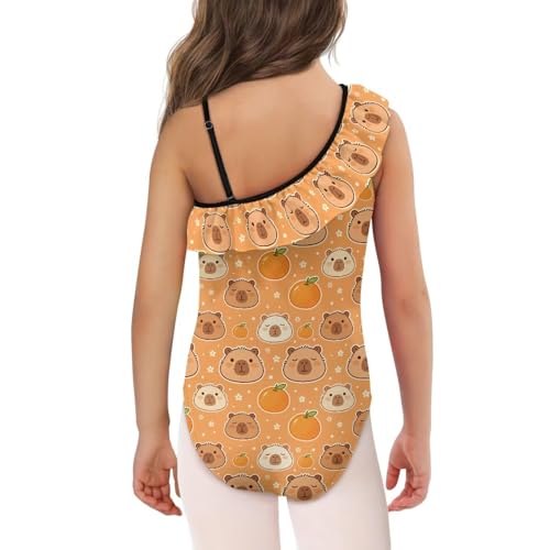 Image of Girls Swimsuit One Piece Ruffle Swimsuit Non-Slip Straps UPF 50+ for Girls Size 3-14 Years