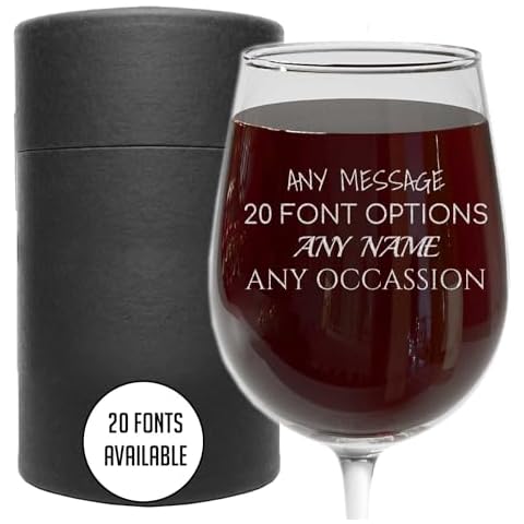 Personalized Stemmed Wine Glass Cover