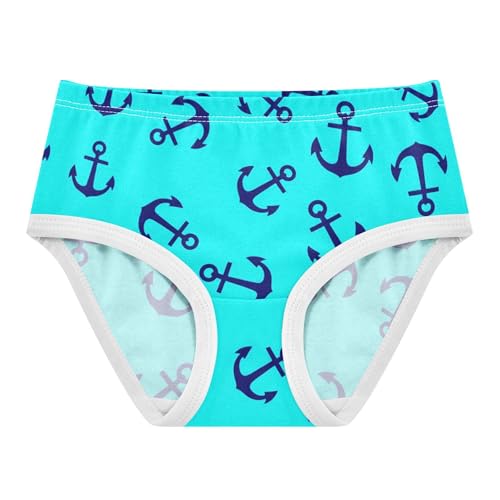 Toddler Underwear Floral 2t Cotton Girl Panties Cute Fun Kids Briefs Undies Playful Navy Anchors Teal