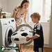 Yhoelata Plüsch Fußball Sitzkissen, Flauschiges Football als Weicher Sportball, Kreative Zimmer Dekoration für Kinderzimmer, Fussball Geschenke für Jungen, 35x35cm