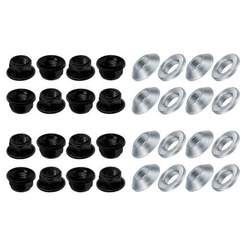 Image of 16pcs M10x1.25 Lug Nuts Flat Tapered for Yamaha Banshee 350 Raptor 350 Warrior 350 Grizzly 600 Raptor 660R for Honda ATC200X TRX250EX TRX400EX for Kawasaki Bayou 220 250 300 for Suzuki Kingquad