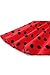 Topdress Women's Vintage Polka Audrey Dress 1950s Halter Retro Cocktail Dress Red/Black Dot S