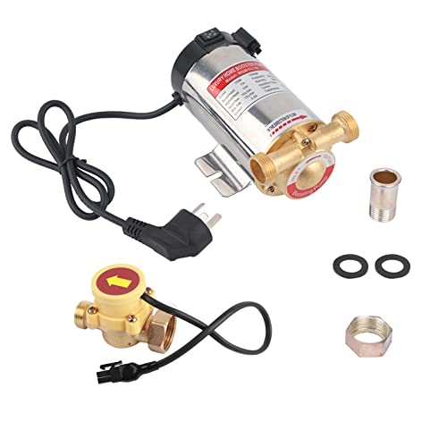 220V 100W Auto Household Stainless Steel Boost Pump for Tap Water Pipeline Sink facucet Shower Pressure Water Booster