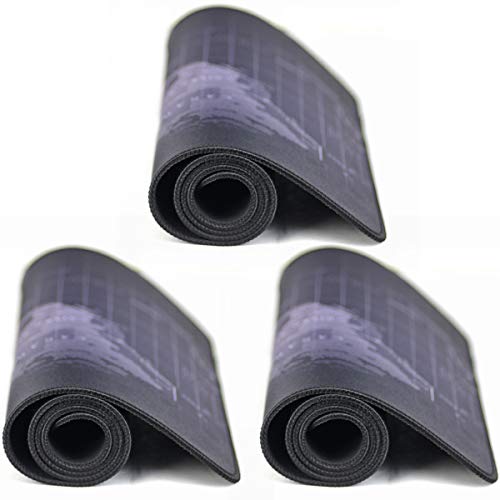 Qisan 3Pcs Large gaming Mouse Pad/Mat Extended Large Size Mousepad for Computer Laptop 31.5"x11.8"x0.15" Keyboard Pad Desk Pad with Anti-slip Rubber Base Rectangle Mouse Pad Mat-Three Maps