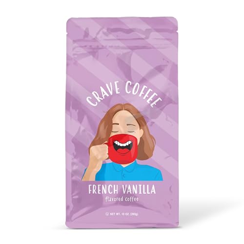 Crave Beverages Flavored Ground Coffee Bag, French Vanilla – Flavorful