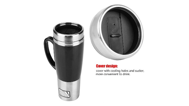 Tetera Eléctrica para Auto 450ml Acero Inoxidable miniatura 7