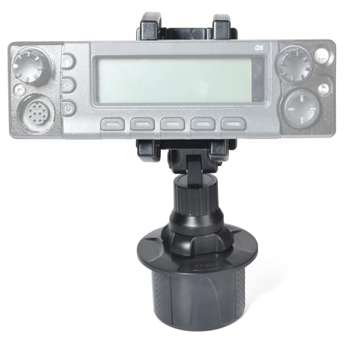 Soporte de portavasos para cabezales de control de emisora de radioaficionado