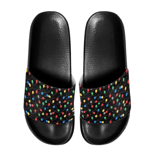 Image of Footwear for Mens Open Toe Athletic Sandals Anti-Slip Sole Slide Sandals Pillow House Flat Shoes Comfortable Slip On Slippers for Indoor & Outdoor