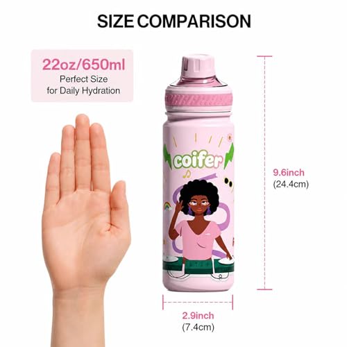 Coifer 22 oz Insulated Water Bottle with Handle - image 2