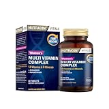 Nutraxin Multi Womens Vitamins Energy Support, Nourishes Hair, Skin & Nails, Whole Food Supplement with Biotin, Vitamins A, C & E and Zinc Gluten and Sugar Free 60 Tablets