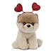 Gund Valentine Itty Bitty Boo "World's Cutest Dog" Plush Stuffed Animal, Beige/Brown/Red, 5"