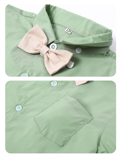 Image of A&J DESIGN Baby Boys Gentleman Suit, 2Pcs Outfit Shirt & Pants