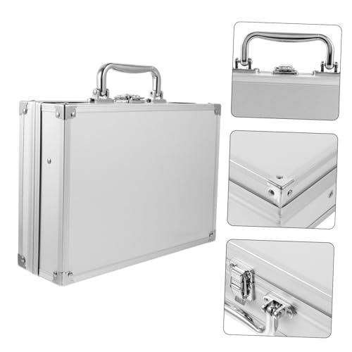 Portable Aluminum Carrying Case for Gadgets Tools and Cosmetics Men Hard Briefcase4